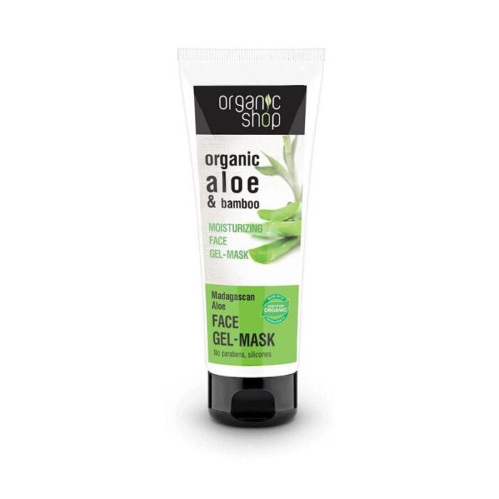 Organic Shop Organic Aloe & Bamboo Moisturizing Face Gel-Mask 75ml
